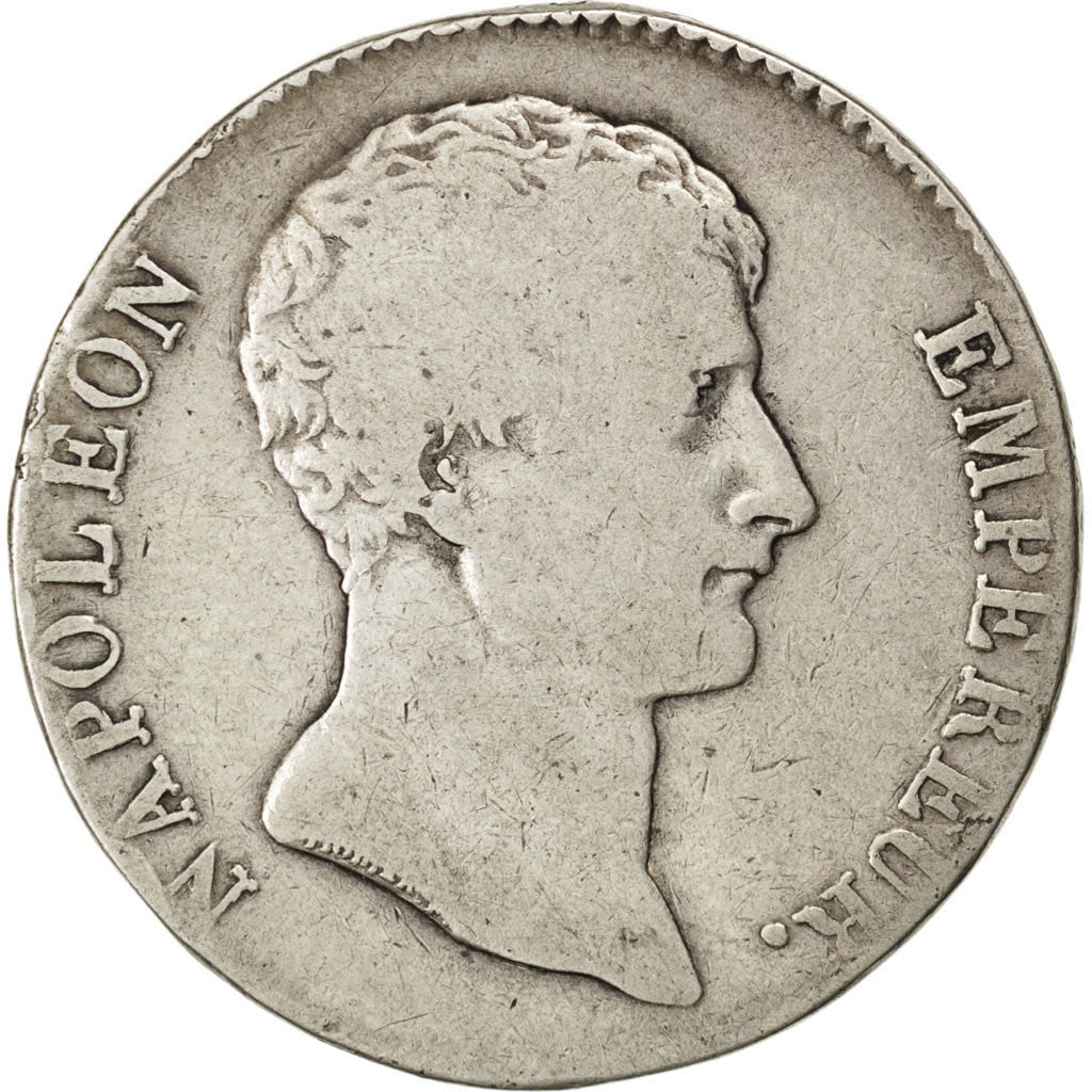 Coin, France, Napoléon I, 5 Francs, 1804, Toulouse, F(12-15), Silver, KM:660.8