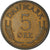 Moeda, Dinamarca, Frederik IX, 5 Öre, 1962, Copenhagen, EF(40-45), Bronze