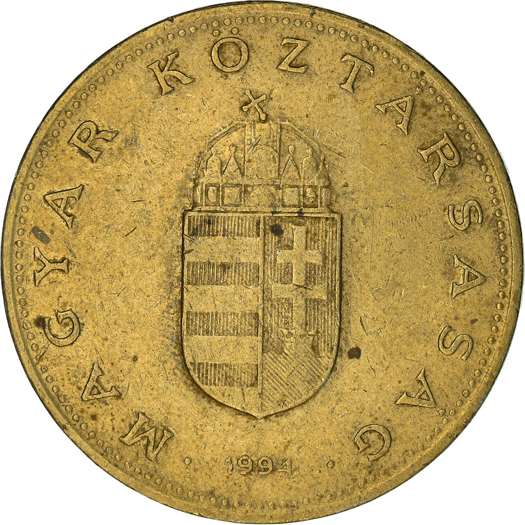 Moneta, Węgry, 100 Forint, 1994, Budapest, EF(40-45), Mosiądz niklowy, KM:698