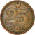 Monnaie, Danemark, Margrethe II, 25 Öre, 1993, TTB, Bronze, KM:868.1