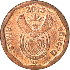 Moneta, Sudafrica, 10 Cents, 2015, Pretoria, BB, Acciaio placcato in bronzo