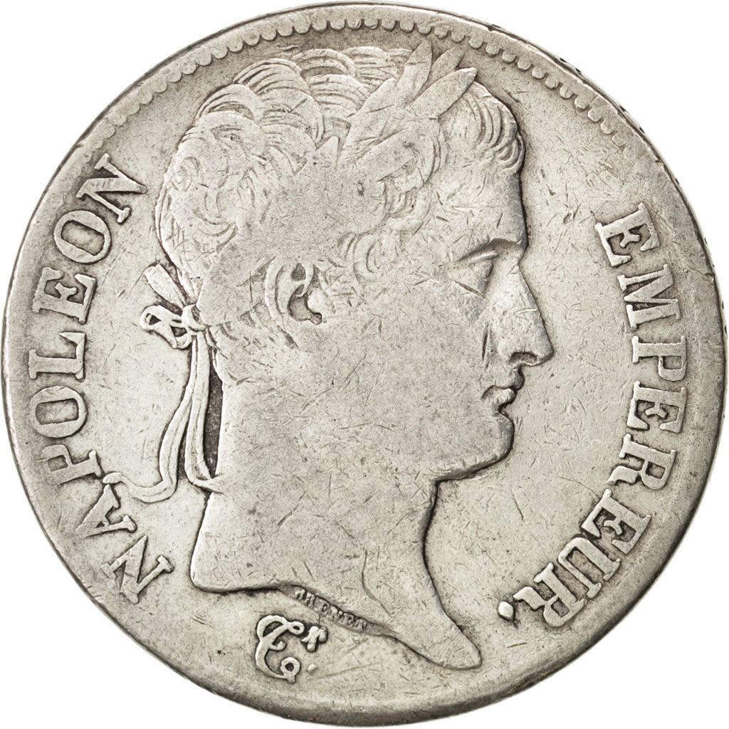 Francia, Napoléon I, 5 Francs, 1813, Paris, MB+, Argento, KM:694.1, Gadoury:584