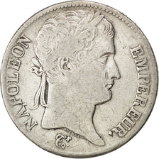 Francia, Napoléon I, 5 Francs, 1813, Paris, MB+, Argento, KM:694.1, Gadoury:584