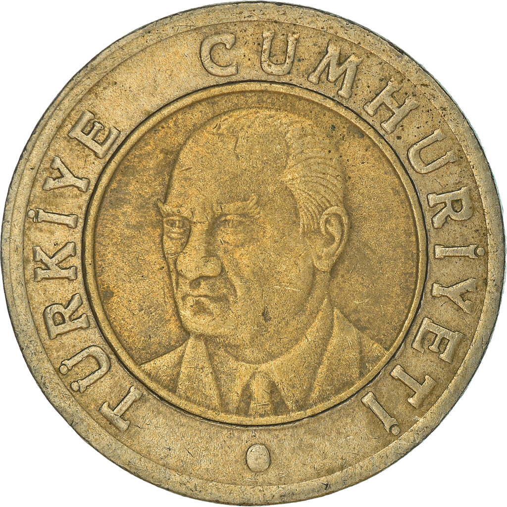 Coin, Turkey, New Lira, 2008, Istanbul, EF(40-45), Bi-Metallic, KM:1169
