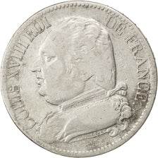 FRANCE, Louis XVIII, 5 Francs, 1815, Limoges, KM #702.6, VF(20-25), Silver,...