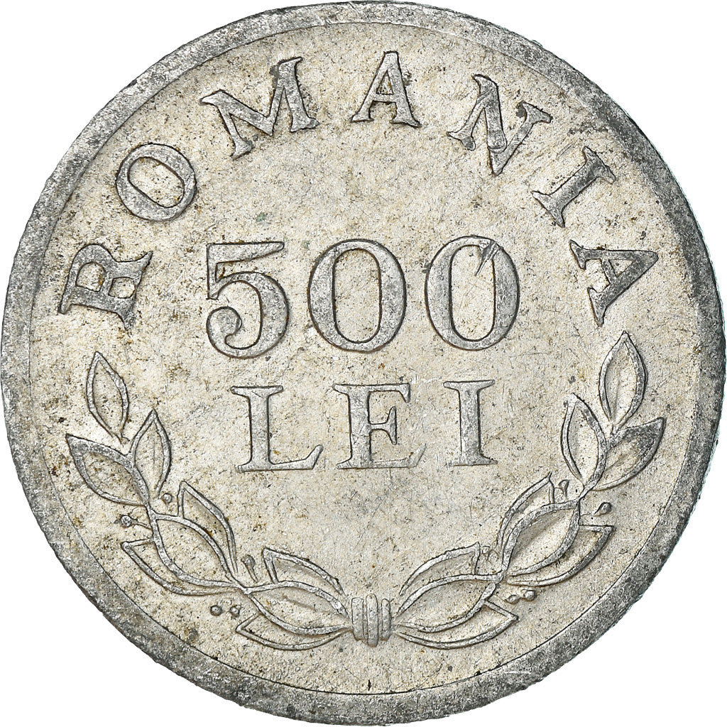 Coin, Romania, Mihai I, 500 Lei, 1946, VF(30-35), Aluminum, KM:68