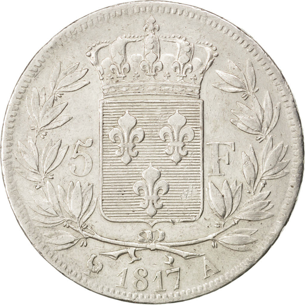 Louis XVIII, 5 Francs 1817 A, KM 711.1