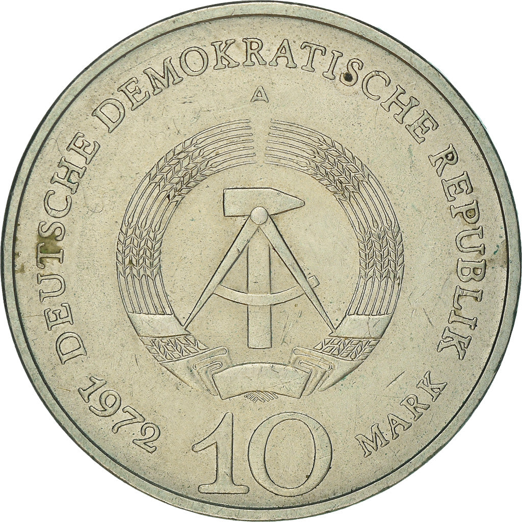 Coin, GERMAN-DEMOCRATIC REPUBLIC, 10 Mark, 1972, Berlin, EF(40-45)