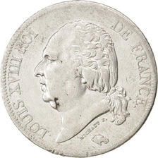 FRANCE, Louis XVIII, 5 Francs, 1821, Paris, KM #711.1, EF(40-45), Silver,...
