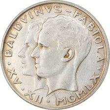 Moneta, Belgia, 50 Francs, 50 Frank, 1960, Brussels, AU(50-53), Srebro, KM:152.1
