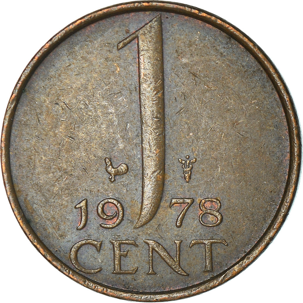 Moneta, Holandia, Juliana, Cent, 1978, EF(40-45), Bronze, KM:180