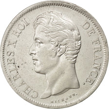 FRANCE, Charles X, 5 Francs, 1829, Rouen, KM #728.2, EF(40-45), Silver, Gadoury.