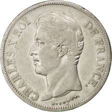 Coin, France, Charles X, 5 Francs, 1829, La Rochelle, VF(30-35), Silver