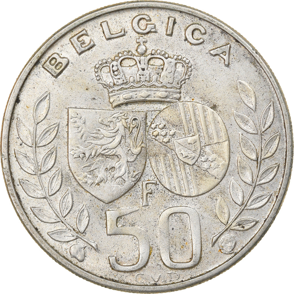 Monnaie, Belgique, 50 Francs, 50 Frank, 1960, Bruxelles, TTB, Argent, KM:152.1