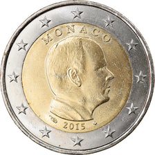 Monaco, 2 Euro, 2015, Paris, AU(55-58), Bi-Metallic, Gadoury:MC 195, KM:New