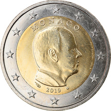 Monaco, 2 Euro, Prince Albert II, 2019, MS(63), Bi-Metallic, KM:New