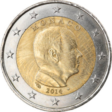 Monaco, 2 Euro, 2014, EF(40-45), Bi-Metallic, Gadoury:MC 195, KM:New