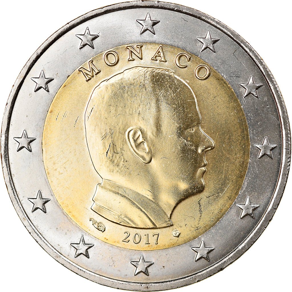 Monaco, 2 Euro, 2017, AU(55-58), Bi-Metallic, Gadoury:MC 195, KM:New