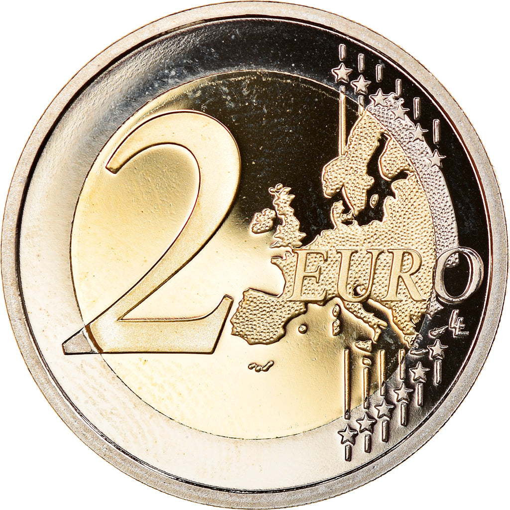 Monaco, 2 Euro, Corps des Carabiniers du Prince, 2017, BE, FDC, Bi-metallico