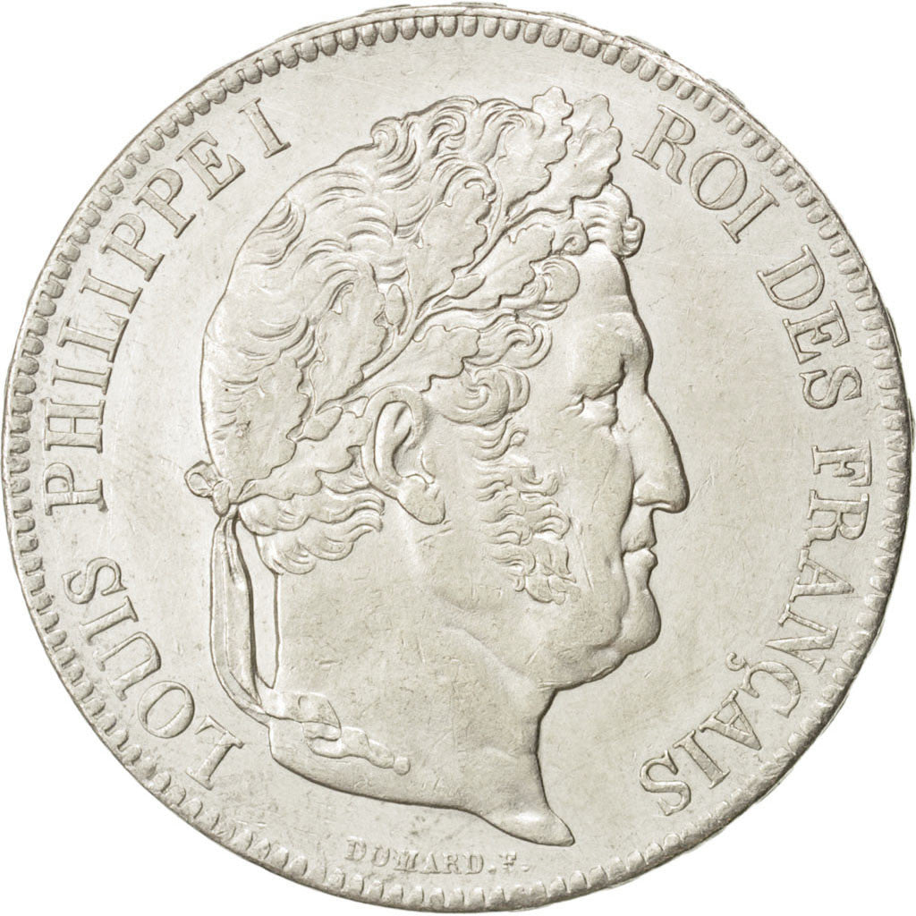 FRANCE, Louis-Philippe, 5 Francs, 1836, Paris, KM #749.1, AU(50-53), Silver,...