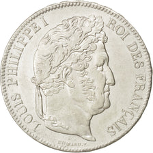 FRANCE, Louis-Philippe, 5 Francs, 1836, Paris, KM #749.1, AU(50-53), Silver,...