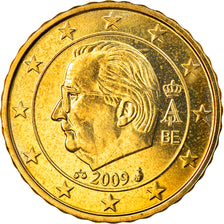 Belgium, 10 Euro Cent, 2009, Brussels, MS(63), Brass, KM:277