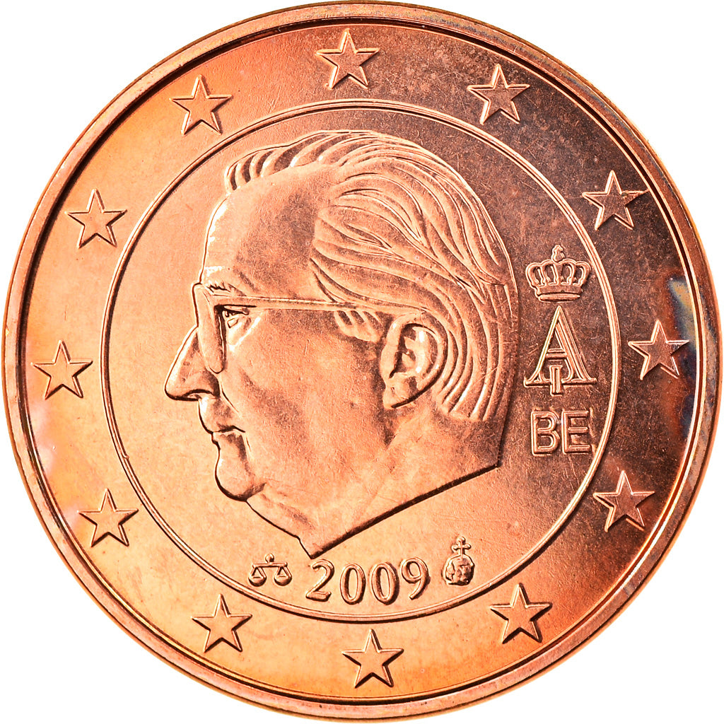 Belgium, 5 Euro Cent, 2009, MS(63), Copper Plated Steel, KM:276