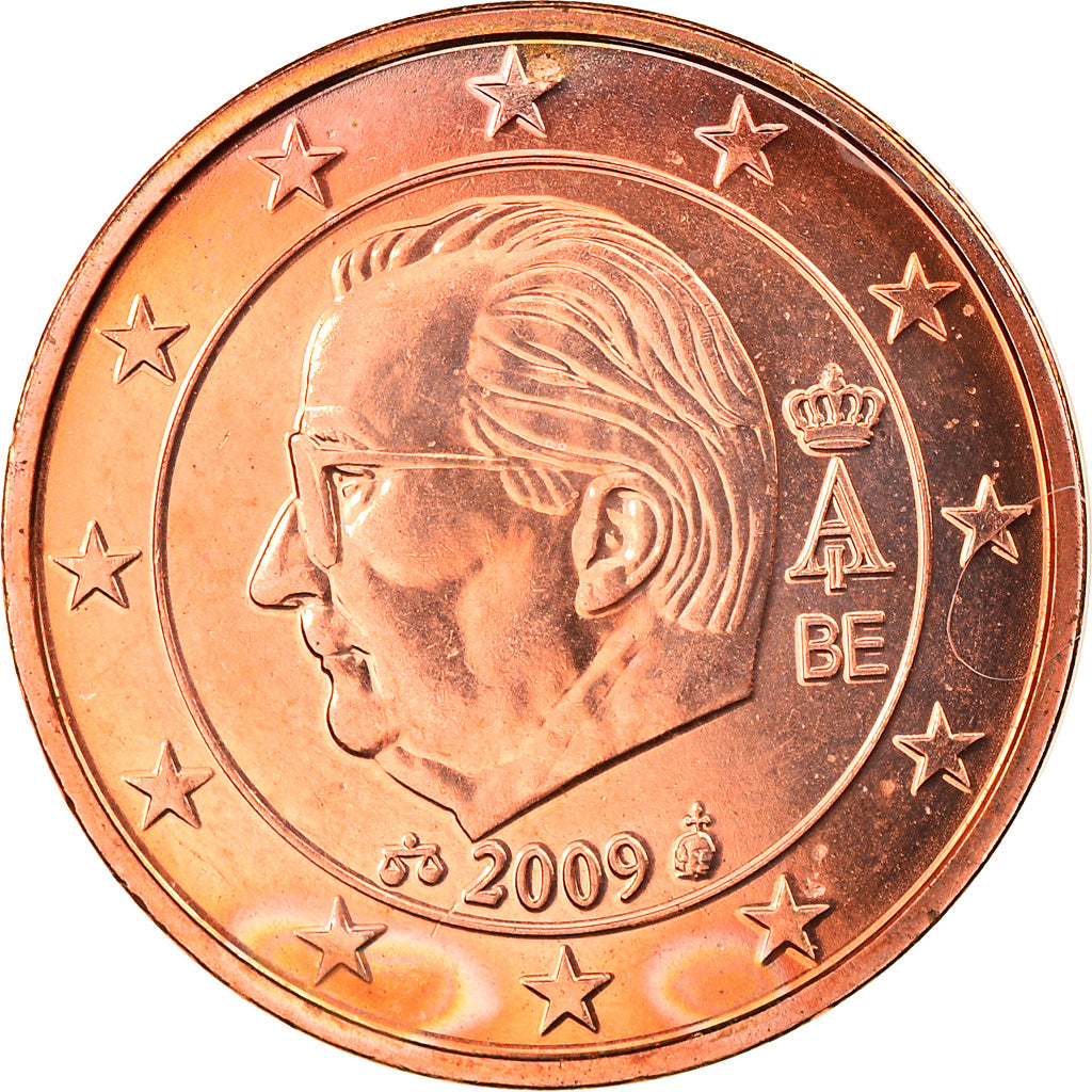 Belgium, 2 Euro Cent, 2009, MS(63), Copper Plated Steel, KM:275