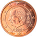 Belgium, 2 Euro Cent, 2009, MS(63), Copper Plated Steel, KM:275