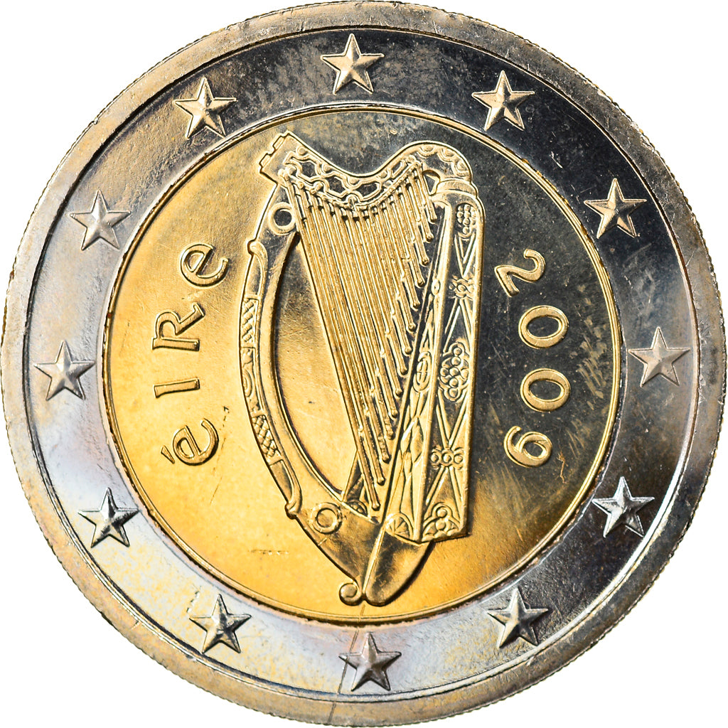 IRELAND REPUBLIC, 2 Euro, 2009, MS(63), Bi-Metallic, KM:51