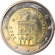 San Marino, 2 Euro, 2009, Rome, MS(63), Bi-Metallic, KM:486