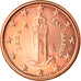 San Marino, Euro Cent, 2009, Rome, SPL, Copper Plated Steel, KM:440