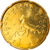 Slovenia, 20 Euro Cent, 2009, MS(63), Brass, KM:72