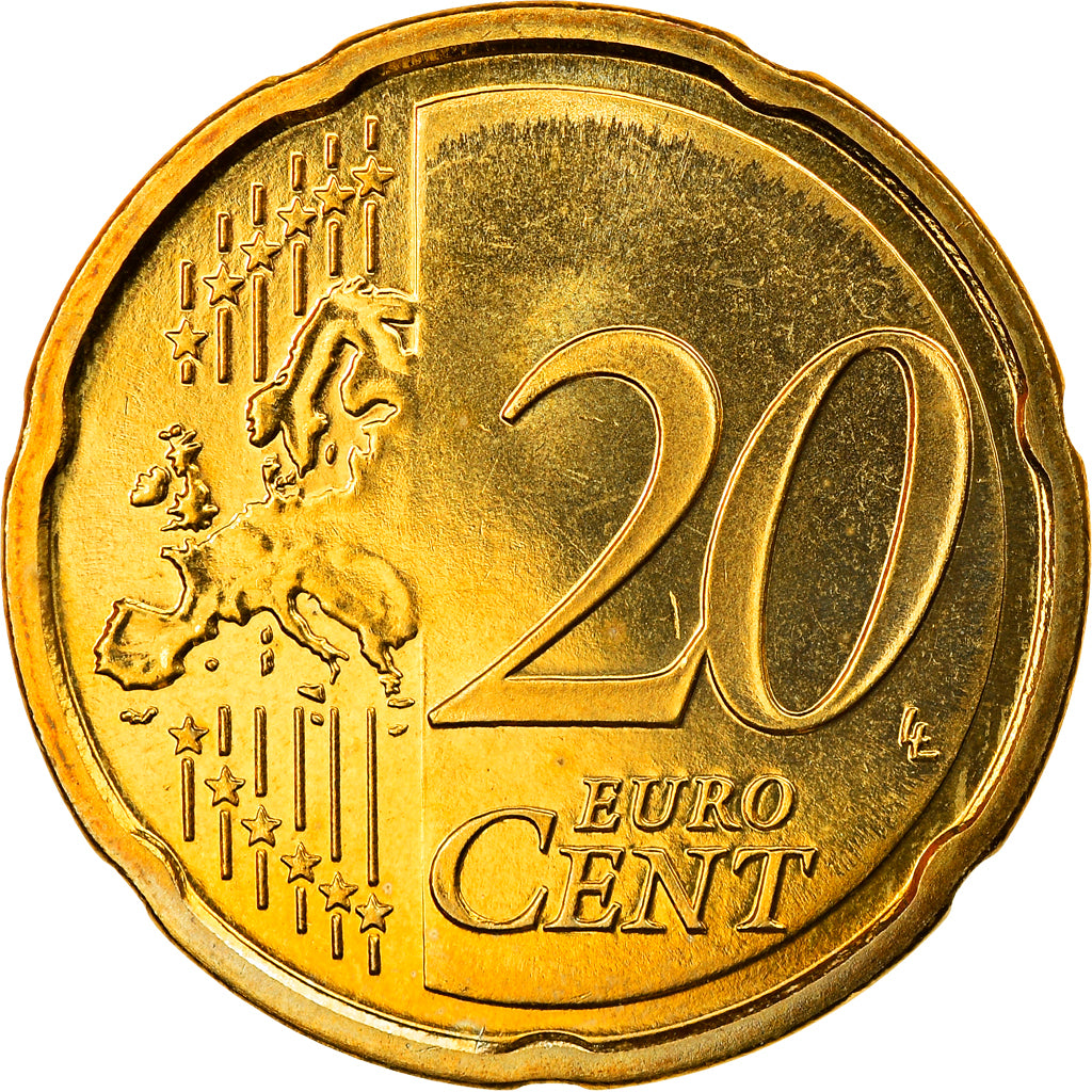 Slovenia, 20 Euro Cent, 2009, MS(63), Brass, KM:72