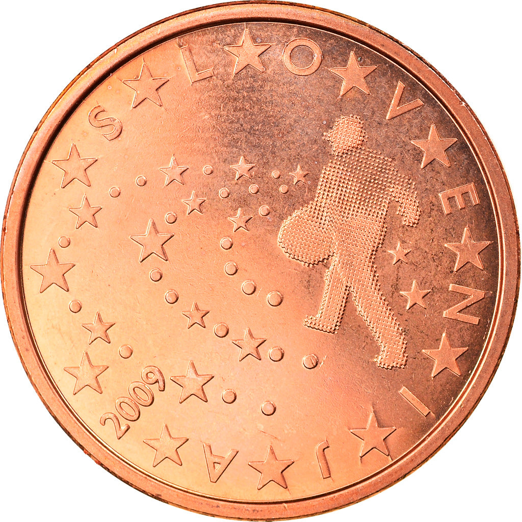 Slovenia, 5 Euro Cent, 2009, MS(63), Copper Plated Steel, KM:70