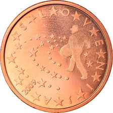 Slovenia, 5 Euro Cent, 2009, MS(63), Copper Plated Steel, KM:70