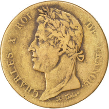 FRENCH COLONIES, 10 Centimes, 1827, La Rochelle, KM #11.2, VF(20-25), Bronze,...