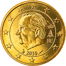 Belgium, 50 Euro Cent, 2010, Brussels, MS(63), Brass, KM:279