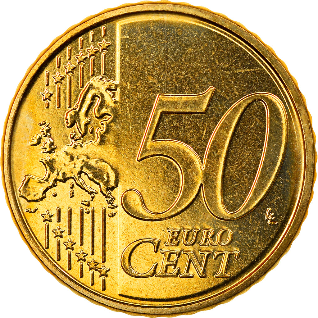 Belgium, 50 Euro Cent, 2010, Brussels, MS(63), Brass, KM:279