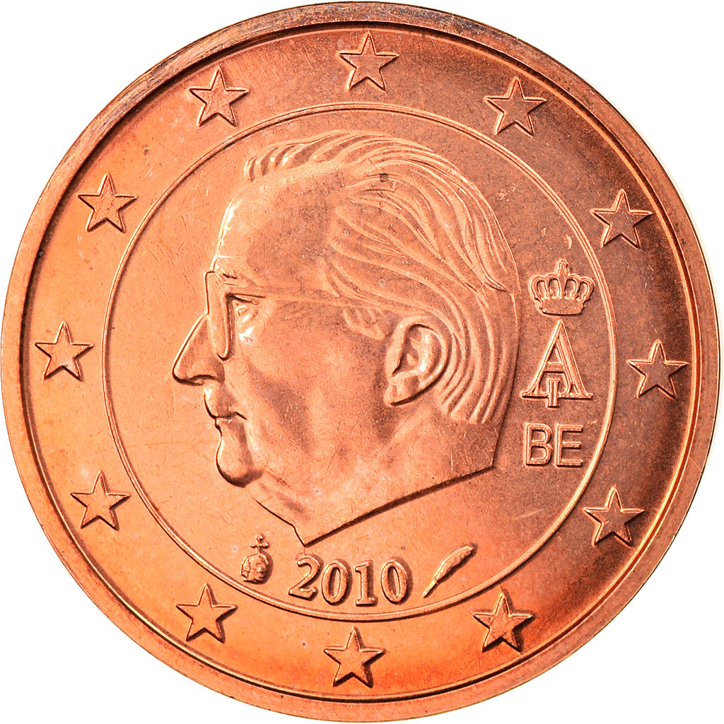 Belgium, 2 Euro Cent, 2010, MS(63), Copper Plated Steel, KM:275