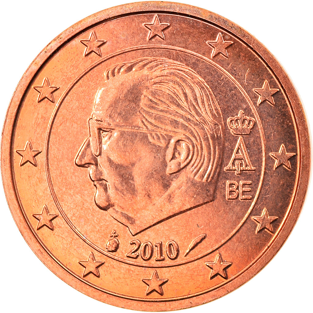 Belgium, Euro Cent, 2010, Brussels, MS(63), Copper Plated Steel, KM:274
