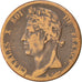 Colonie francesi, Charles X, 5 Centimes, 1825, Paris, MB, Bronzo, KM:10.1