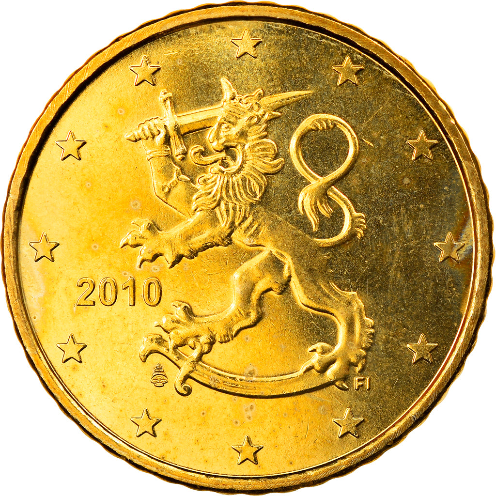 Finnland, 50 Euro Cent, 2010, Vantaa, UNZ, Messing, KM:128