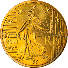 France, 50 Euro Cent, 2010, Paris, BU, MS(65-70), Brass, Gadoury:6a., KM:1412