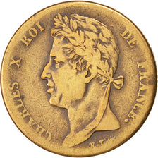 Colonie francesi, Charles X, 5 Centimes, 1830, Paris, MB, Bronzo, KM:10.1