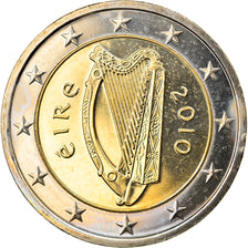 IRELAND REPUBLIC, 2 Euro, 2010, MS(63), Bi-Metallic, KM:51