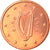 REPÚBLICA DA IRLANDA, 5 Euro Cent, 2010, Sandyford, MS(63), Aço Cromado a