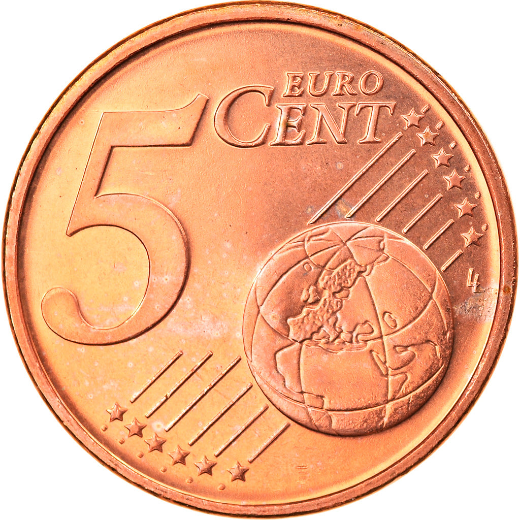 REPÚBLICA DE IRLANDA, 5 Euro Cent, 2010, Sandyford, SC, Cobre chapado en acero