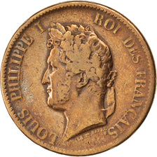 Moneta, Colonie francesi, Louis - Philippe, 5 Centimes, 1839, Paris, MB, Bronzo