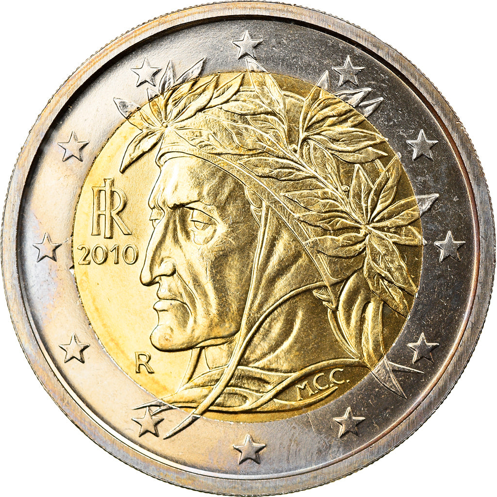 Italy, 2 Euro, 2010, Rome, MS(63), Bi-Metallic, KM:251